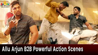 Allu Arjun Back to Back Powerful Action Scenes | Iddarammayilatho | Telugu Movie Action Scenes