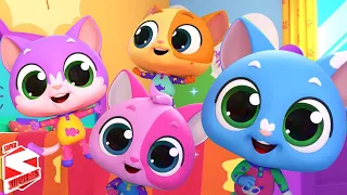Five Little Kittens - Fun Kids Rhymes & Cartoon Videos