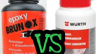 Epoxy Brunox vs Würth Rostumwandler Test какое средство круче по борьбе с ржавчиной