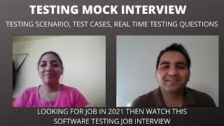 Testing Interview Questions| Manual| Test Scenario| Test Cases Interview| Testing Techniques