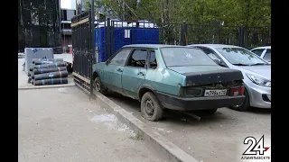 Альметьевцы жалуются на брошенные во дворах автомобили