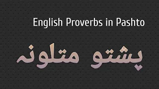 Pashto Proverbs in English