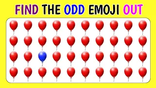 Easy, Medium, Hard Levels) Can you Findthe Odd Emoji out & Letters and numbers in15 seconds? #1