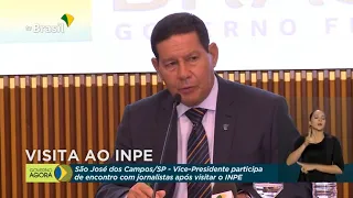 Coletiva de Imprensa com vice-presidente Hamilton Mourão