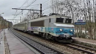 Trains TGV TRANSILIEN RER TER INTERCITES FRET HLP et TRAIN DE MACHINES Gare de MONTGERON-CROSNES