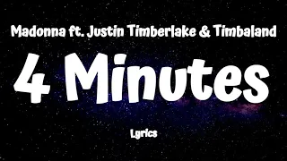 Madonna  - 4 Minutes (Lyrics)  ft. Justin Timberlake & Timbaland