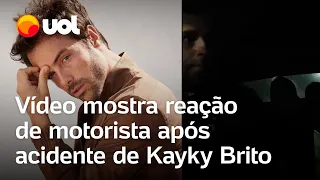 Kayky Brito: vídeo mostra reação de motorista e passageira com filha após ator ser atropelado