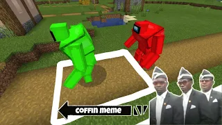 Coffin Meme "Among Us" Traps Edition Part 3 - Minecraft