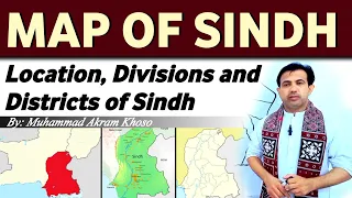 Political Map Of Sindh With | Divisions and Districts Of Sindh | By Muhammad Akram