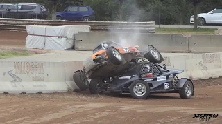 BIG CRASH - Super Buggy - FIA European Autocross Championship 2019 - Tappa Finale - Maggiora