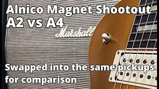 Alnico Magnet Shoot Out! A2 vs A4 in Bare Knuckle PG Blues Unpotted Pickups. A/B Comparison Audio