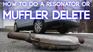 How To Remove a Muffler From Your Car | Resonator Or Muffler Delete, The Easy Way!