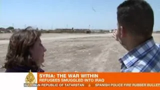 Syrian refugees make for borders