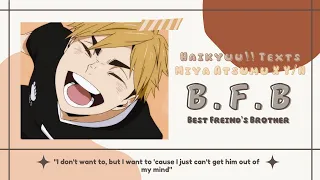 B.F.B. || Atsumu X Y/n || Lyric Prank || Haikyuu!! Texts