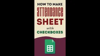 Jadikan Lembar Absensi Online dengan Rumus Google Sheet Checkbox untuk Menghitung Hari Kerja - #Gsheets