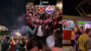 Crazy Scenes As West Ham Fans Celebrate Winning The Conference League Final (Prague & London)