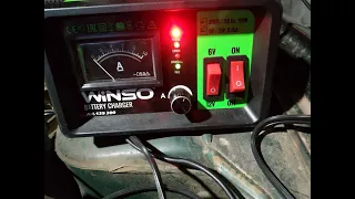 Зарядное Winso 6/12V, 10А  нашли причину почему  загорелись индикаторы вместе  ERROR и FULL!!!