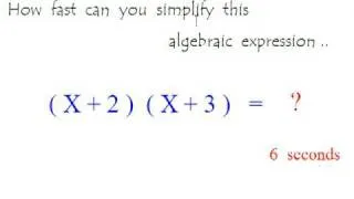 Trick 2 : Fast Algebra Multiplication -- Binomials