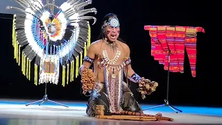 Alexandro Querevalu plays the last mohicans in foshan, China, on June 24, 2018.