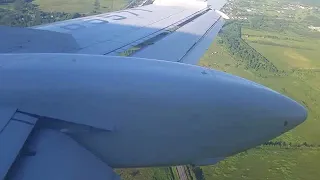 Посадка ту-154б-2 в Петропавловске-Камчатском. Лето 2018 г.
