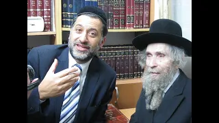 Rabbi Eli Mansour Visits Rav Aharon Leib Shteinman Bnei Brak - Shavuot and Learning Torah