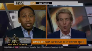 Erected Stephen A. Smith Tries to Bury LeBron Hater Skip Bayless | LIVE 6 20 16