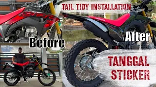 Crf150L tail tidy installed