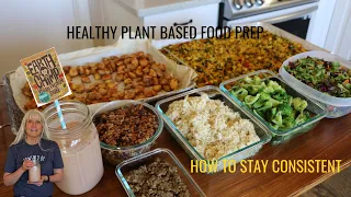 HEALTHY PLANT BASED FOOD PREP TO STAY CONSISTENT