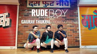 Rihanna - Rude Boy ( Dhol Refix ) | Urban Bhangra | Gaurav Thukral Choreography