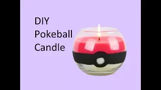 DIY Pokeball Candle