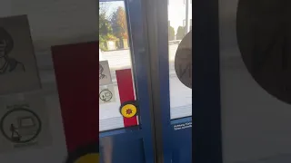 ride with the Badnerbahn and door opening