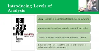 Brief Introduction to Levels of Analysis