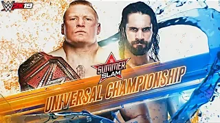 WWE SummerSlam 2019 - Seth Rollins vs Brock Lesnar | Universal Title Match - WWE 2K19