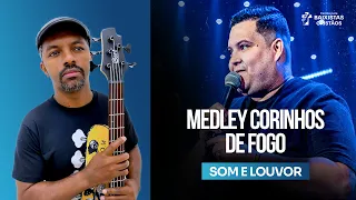 MEDLEY CORINHOS DE FOGO (Som e Louvor) VIDEO AULA DE BAIXO Por KAKA BASS   Bass Cover - baixo gospel