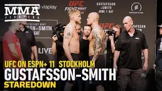 UFC Stockholm: Alexander Gustafsson vs. Anthony Smith Weigh-In  Staredown- MMA Fighting