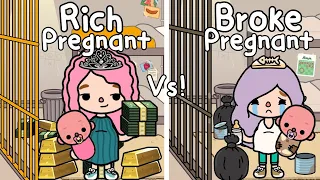 Rich Pregnant VS Broke Pregnant in Jail🤑🤱🏻Sad Story |คนท้องรวยVsจนติดคุก | Toca Life World🌍Toca Boca