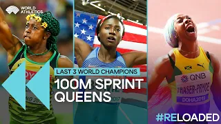 Women's 100m world champions  | Last Three World Champions