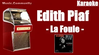 Karaoke - Edith Piaf - La foule (France 1957)
