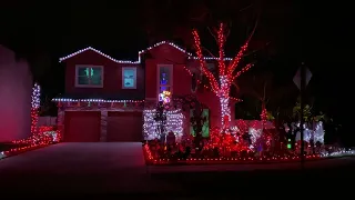 Stranger Things Running Up that Hill by Kate Bush in 4K! (The Dixon's 2022 Halloween Light Show)