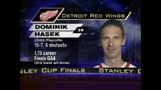 NHL STANLEY CUP FINALS 2002 - Game 5 - Carolina Hurricanes @ Detroit Red Wings