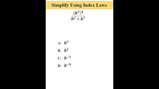 Simplify using Index Laws  #shorts #maths #algebra #index #mathematics