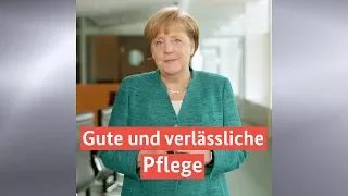 Kanzlerin Merkel: Pflegearbeit stärken