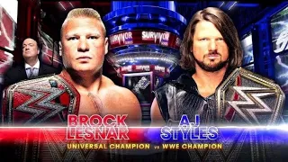Wwe 2k19 ||Brock Lesnar vs. Aj Styles - Champion vs. Champion Match: Survivor Series