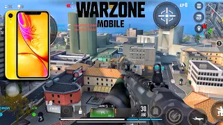 IPHONE XR WARZONE MOBILE TEST | WARZONE MOBILE VICTORY GAMEPLAY