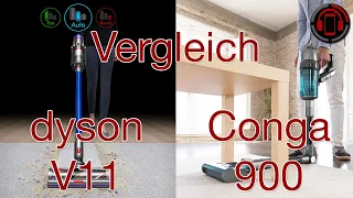 Dyson V11 vs Cecotec Conga Rockstar 900 - Review und Vergleich [Deutsch/German]
