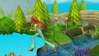 Глюк в игре Winx club прогулка в парке гардении