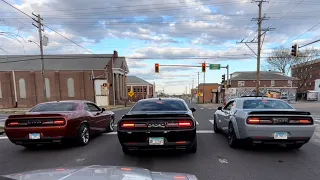 CUTTING UP IN MY SRT8 DEMON! (ft. 2 Scatpacks & a 5.7 hemi)