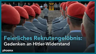 Feierliches Rekrutengelöbnis im Gedenken an den Deutschen Widerstand vom 20. Juli 1944 am 20.07.23