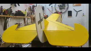 Balsa USA 1/4 Scale Fokker D.VII - Episode 54 - Mounting Ailerons and Installing Tail Wires