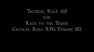 c1e102 Tactical Role